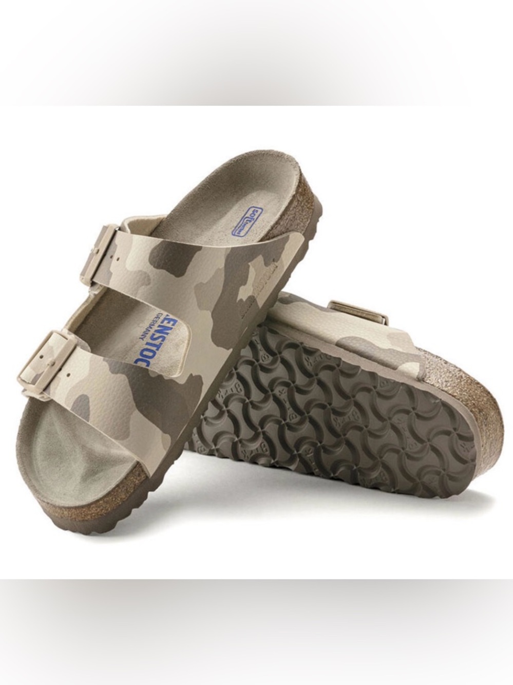 Birkenstock Kids Camouflage Single-Buckle Slide Sandals - Beige & Brown